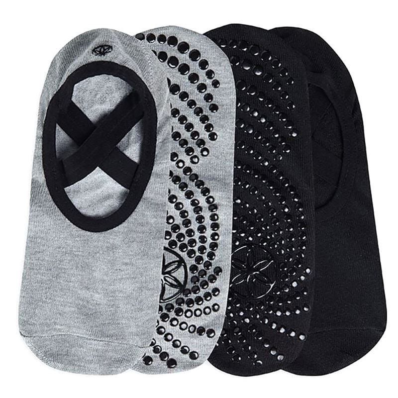 Gaiam Grippy Yoga Socks Dovetail 2-Pack, Yogatillbehör