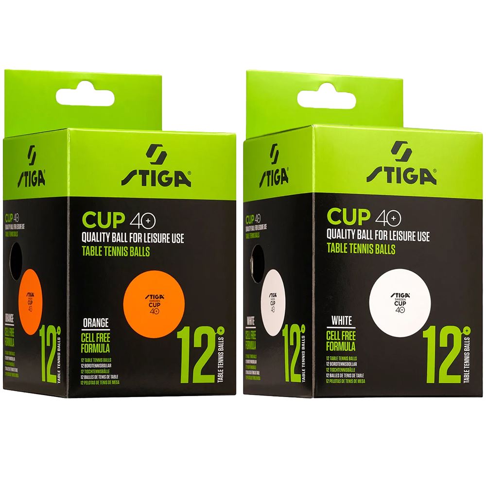 Produktfoto för STIGA Ball Cup 40+ 12-pack, Pingisbollar