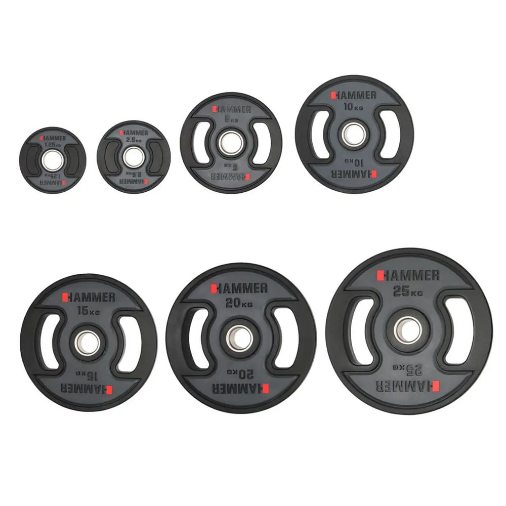Hammer Sport Weight disc 50 mm PU, Vektskiver PU