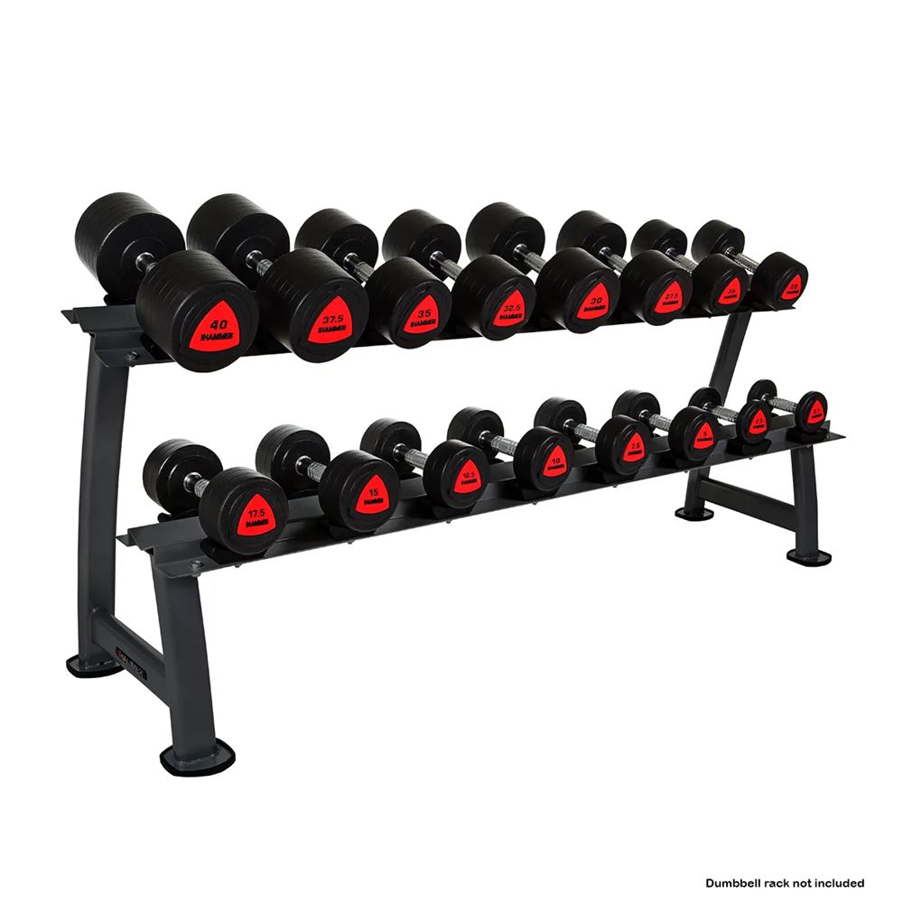 Hammer Sport Compact dumbbell PU Hantlar Gummi