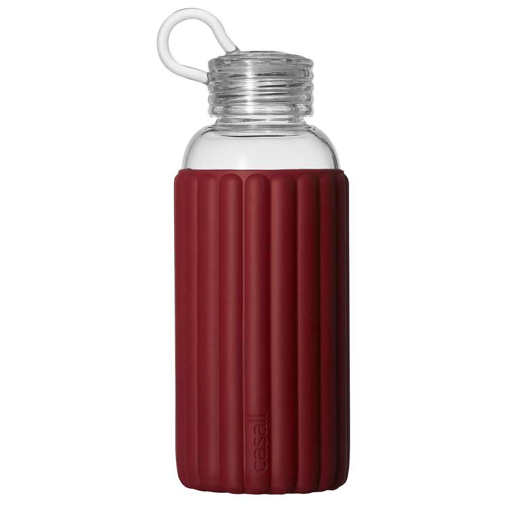 Vannflaske Glass 0,5 L Rød
