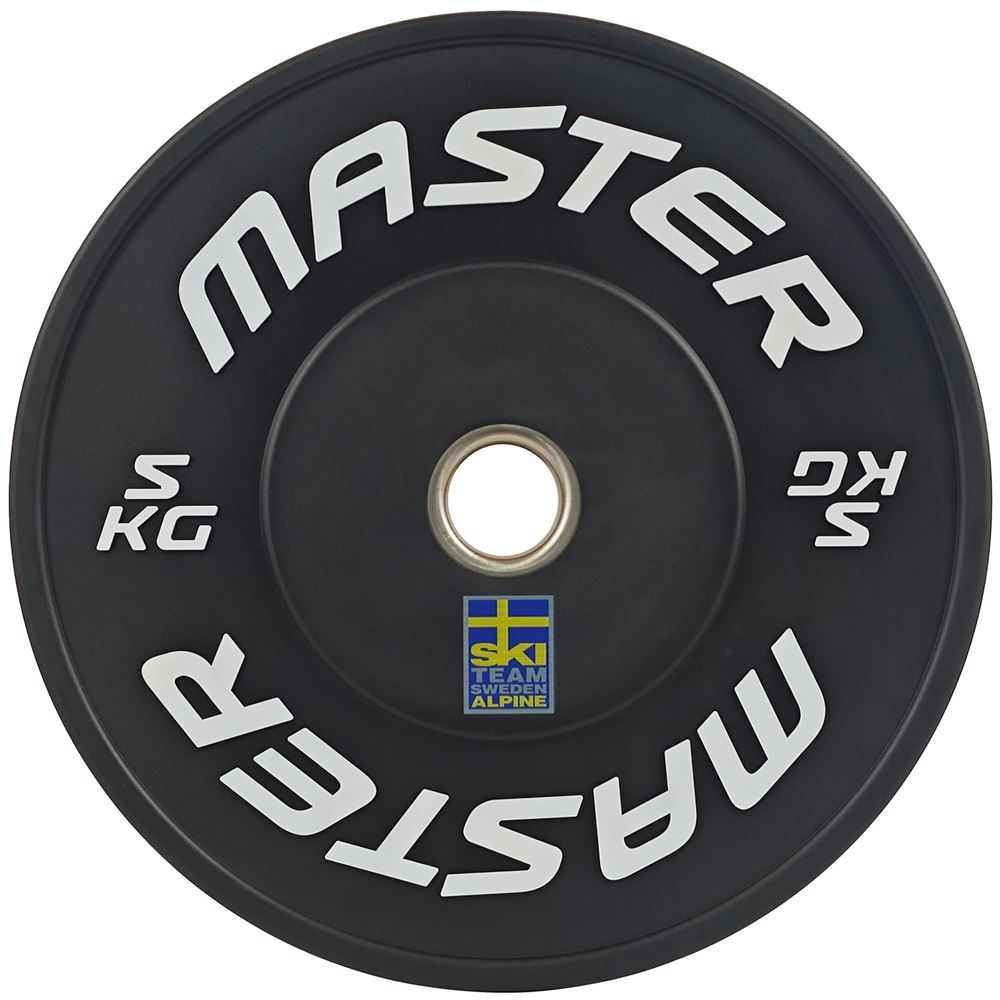 Master Fitness Bumper Ski Svart, Viktskivor bumper | Offcourt - Hemmaträning - Viktskivor - Viktskivor Bumper | Padelspecialisterna