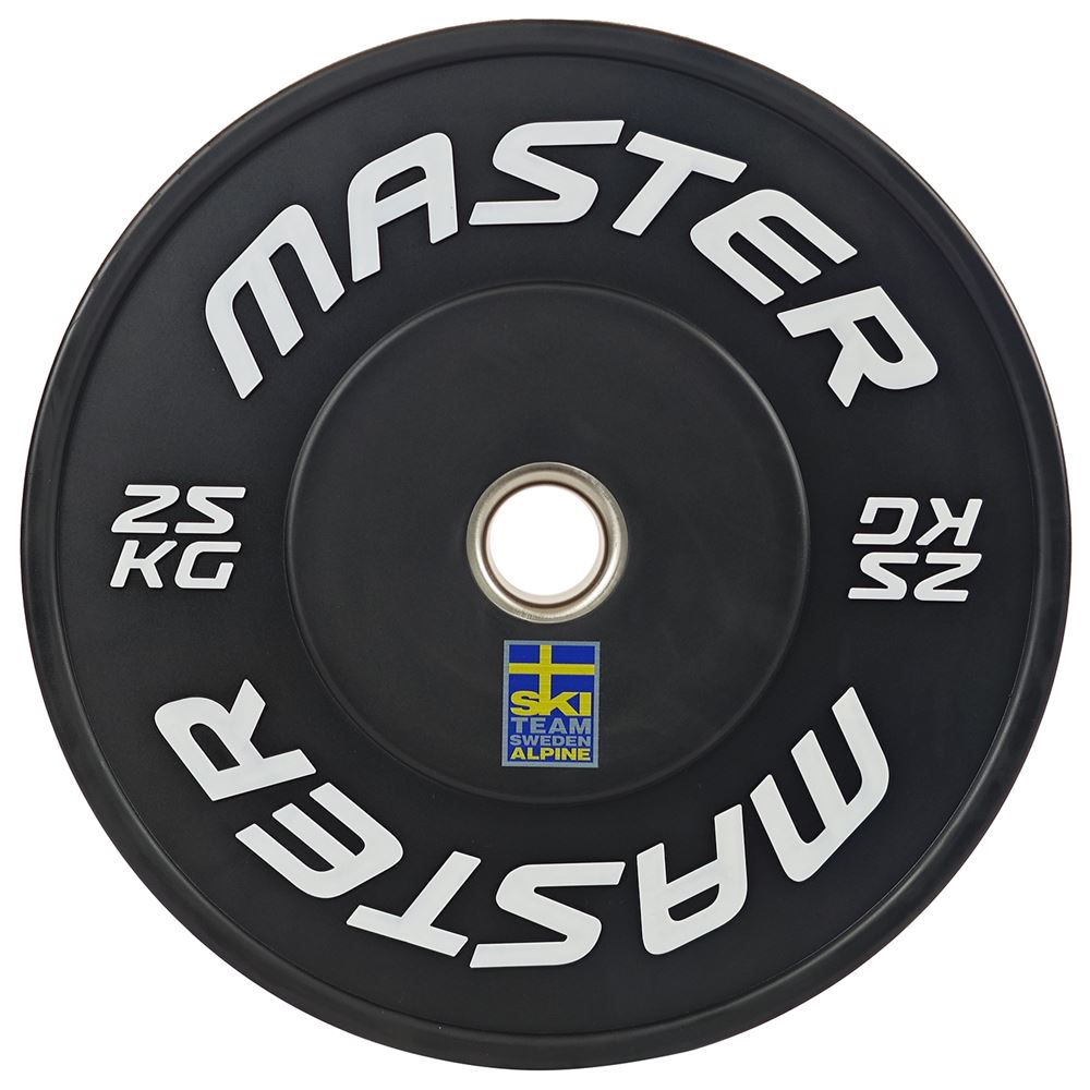 Master Fitness Bumper Ski Svart, Vektplater Bumper