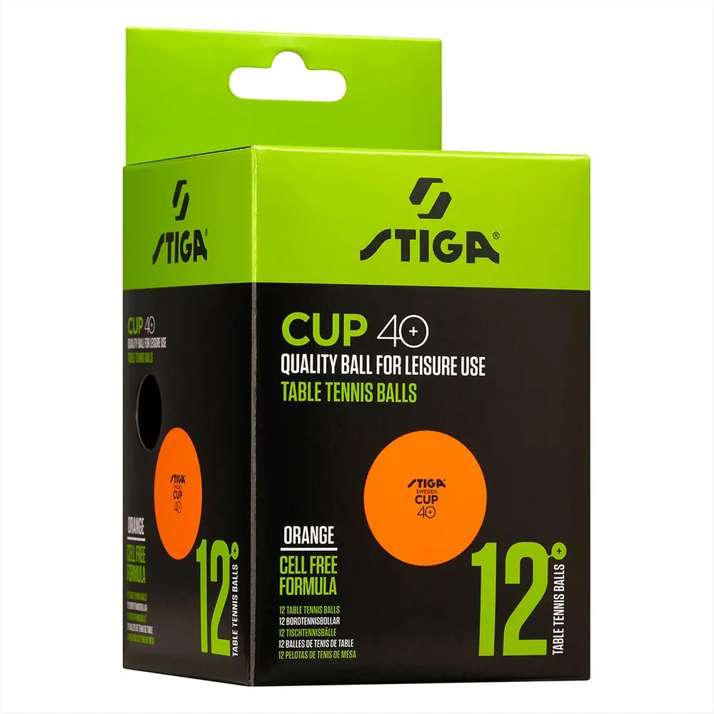 Alternativ bild 1 för STIGA Bordtennisboll STIGA Cup vit 12/fp