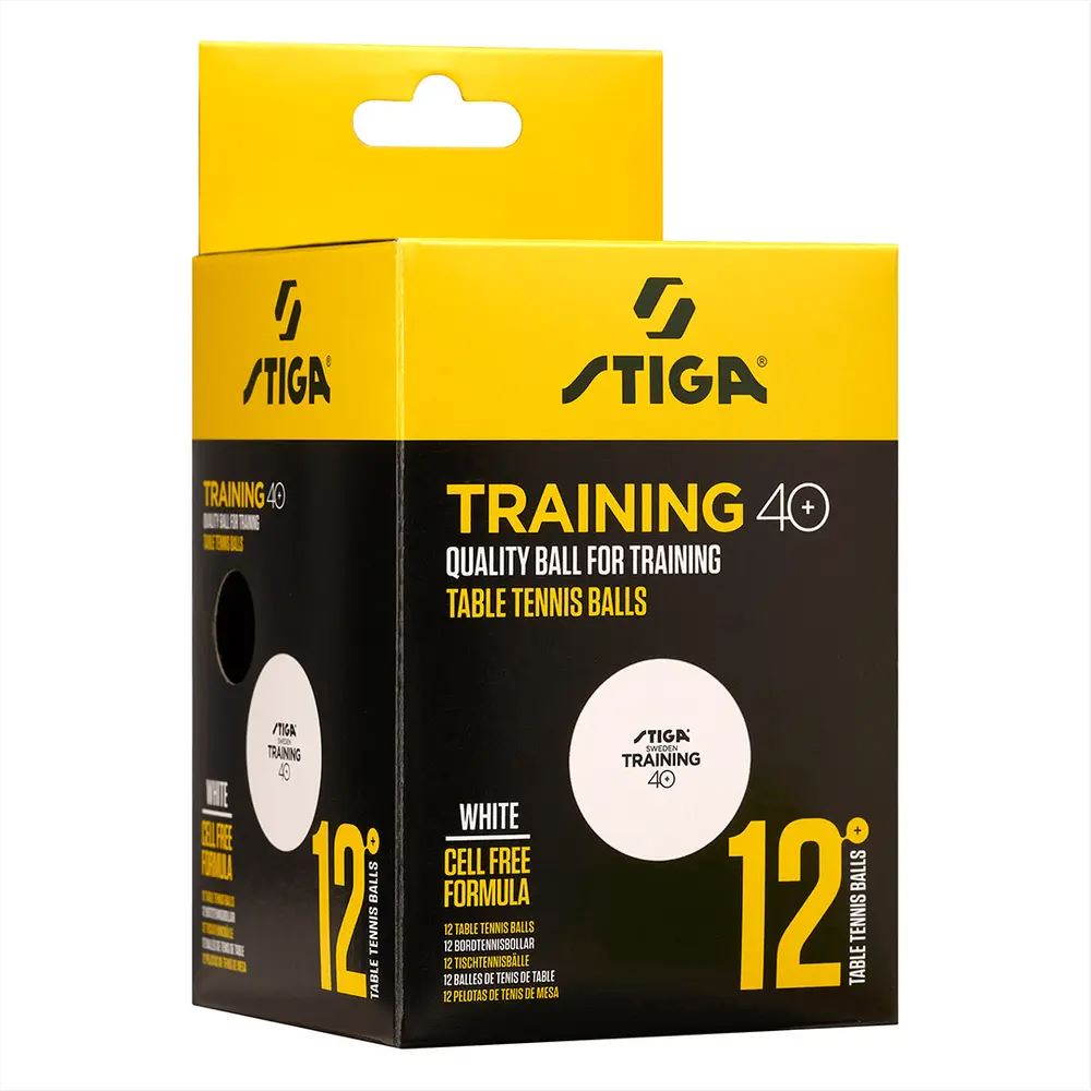 Alternativ bild 1 för STIGA Training 40+ Pingisboll 12-pack (Vit)