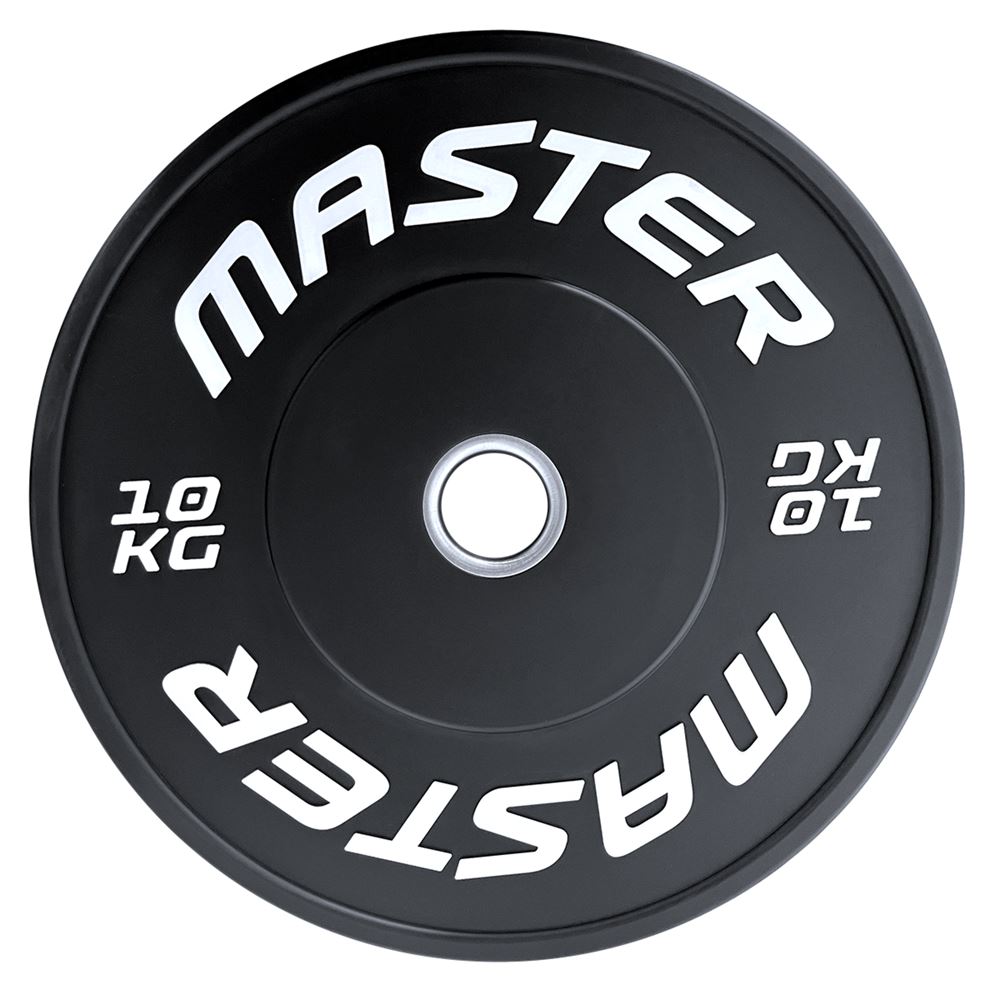 Master Fitness Painolevy Bumperplate Musta, Levypainot Bumper