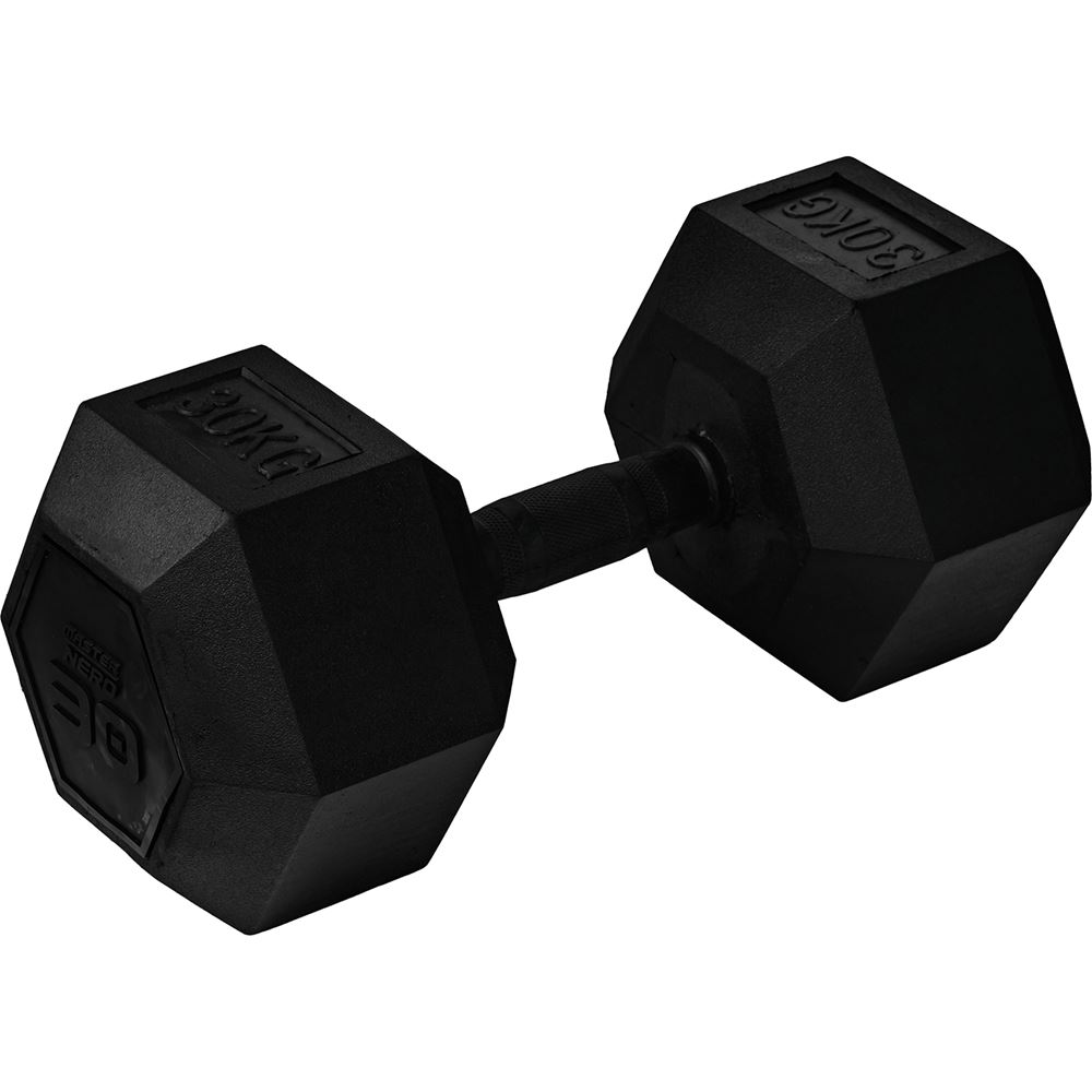 Master Fitness Nero Rubber Coated Hex, Hex hantler