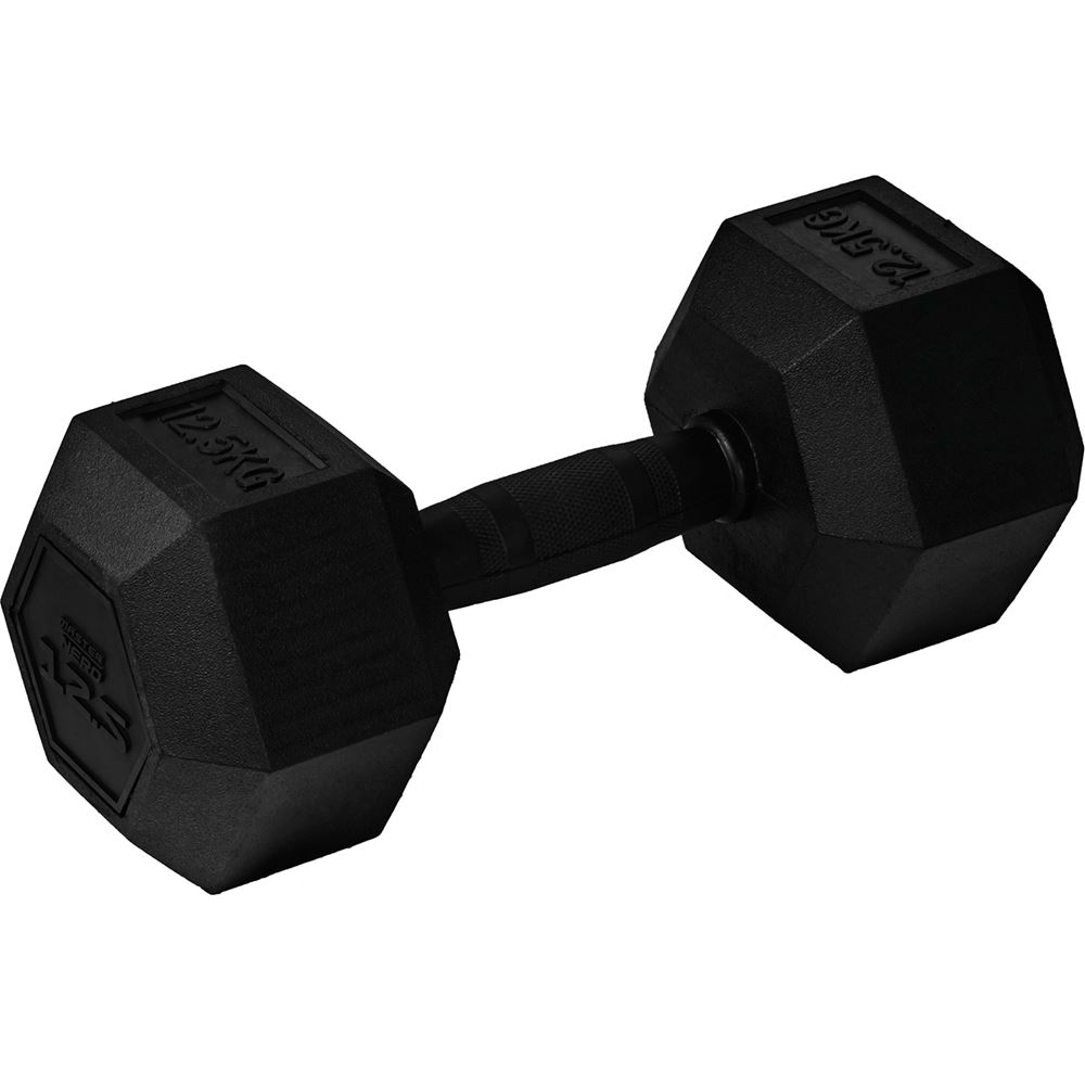 Master Fitness Nero Rubber Coated Hex, Hex hantler