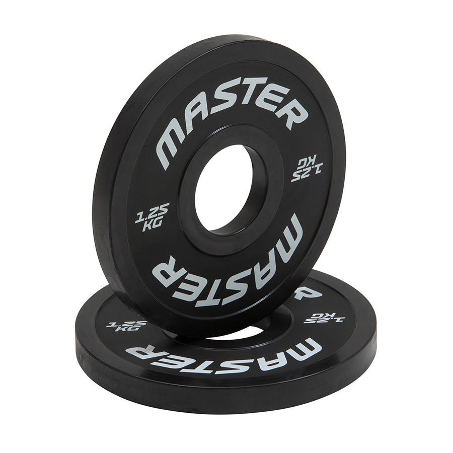 Master Fitness Change Plate 2 X 125 kg, Levypainot Kumipäällyste
