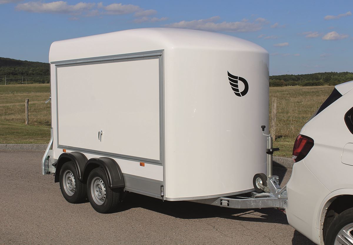 Debon Roadster C500 - grå aluminiumväggar, Skåpsläp