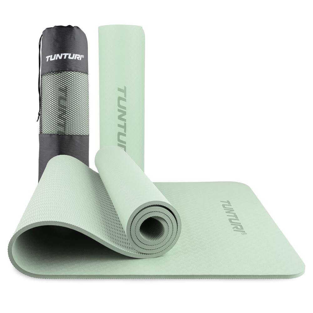 Produktfoto för Tunturi 8mm Yogamatta - Mint