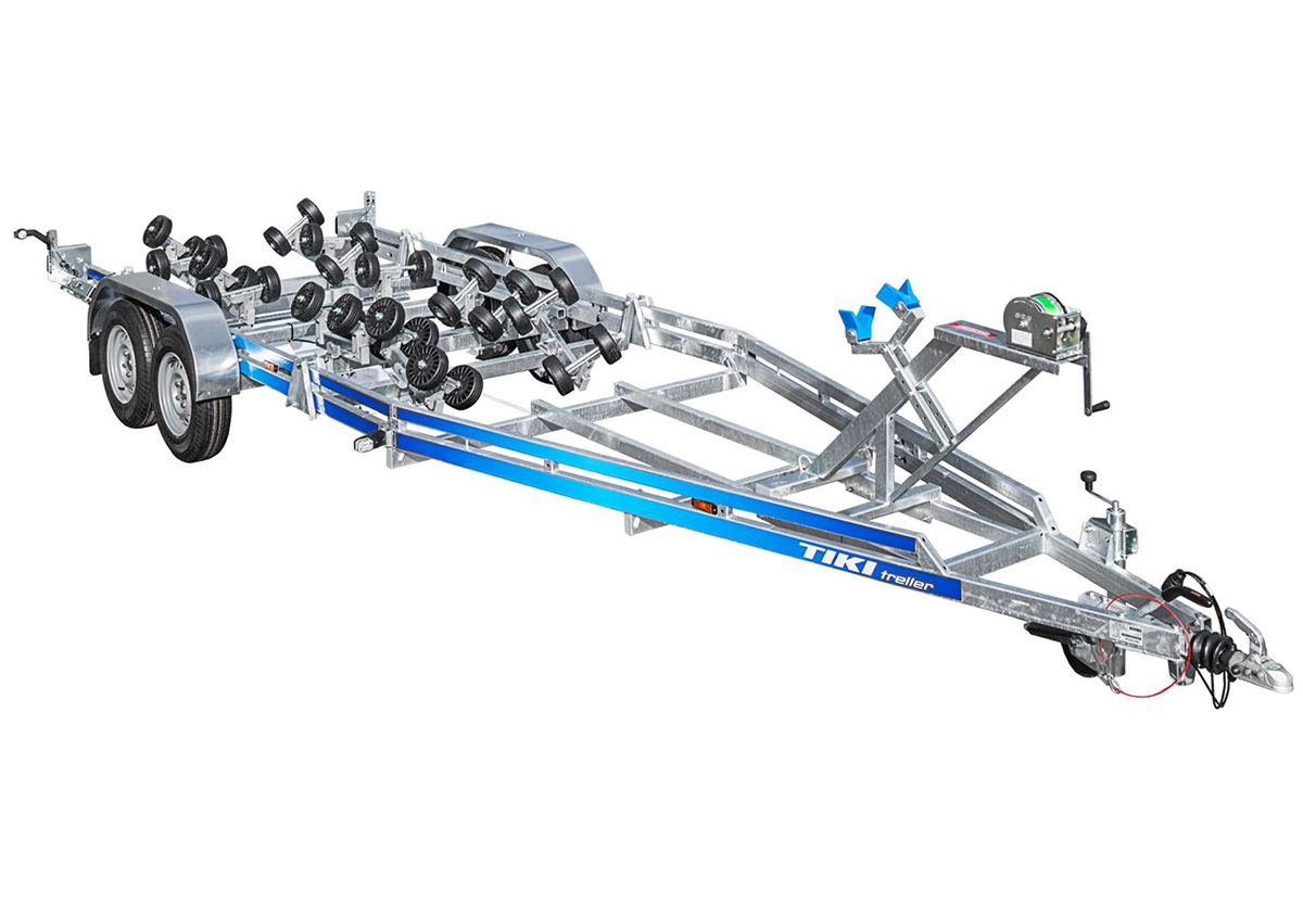 Tiki BP2600-DRB Multirullar RAL, Båttrailer bromsad