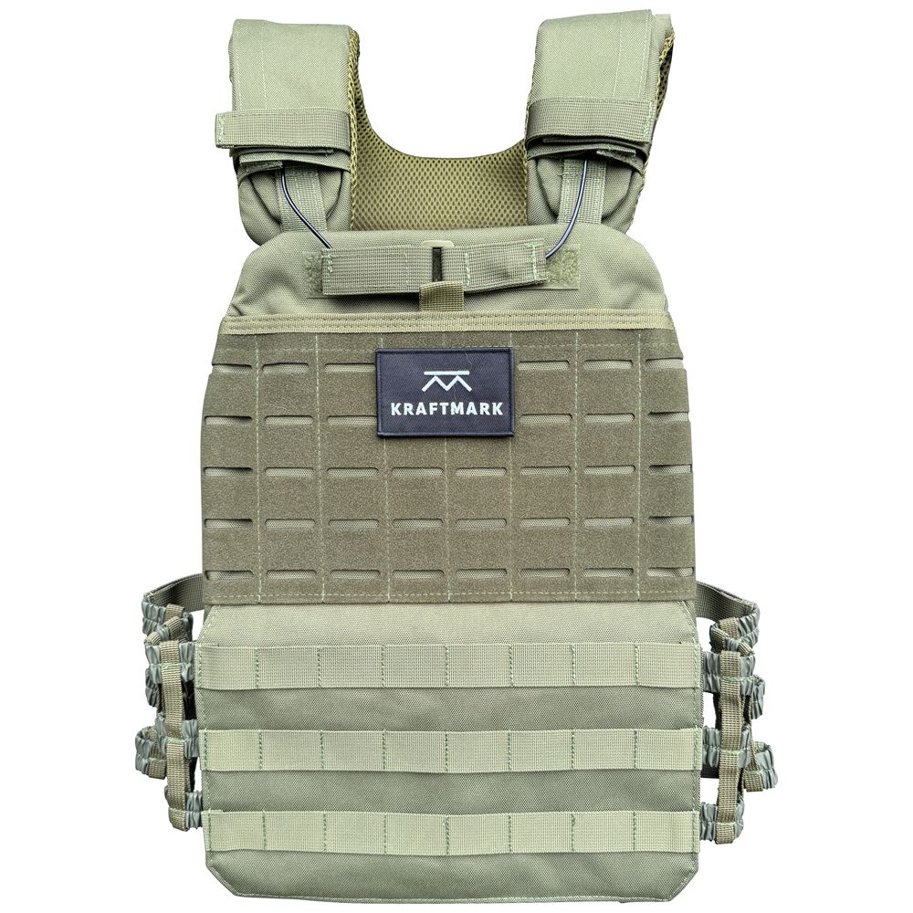 Läs mer om Kraftmark Tactical Vest Green, Viktväst