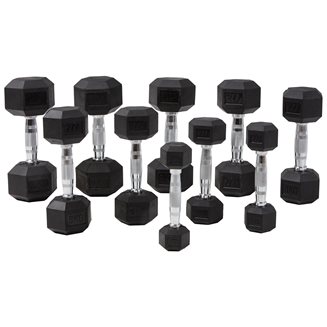 Master Fitness Hexagon manualer 1-10 Kg, Pakke Manualer - Hex