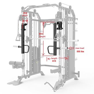 Master Fitness X16-19-22 Jammerarm, Power rack tilbehør