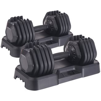 Master Fitness Nero Adjustable Dumbbell 25 kg (Par), Manualer justerbare