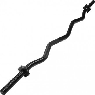 Gorilla Sports Krøllestang SORT 120 cm Stjernelås - 30 mm, Curlstang