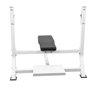 Gorilla Sports Benkpress 250kg Støtteplate, Treningsbenk med skivestangstativ
