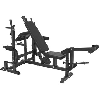 Gorilla Sports Treningsbenk Multi, Treningsbenk med skivestangstativ