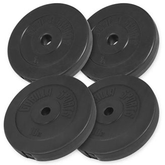 Gorilla Sports Viktskivor BASIC Cement - 2x5kg 2x10kg, Viktpaket plast
