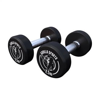 Gorilla Sports Hantler gummi (par), Gummimanualer