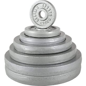 Gorilla Sports IRON Silver, Viktskivor järn