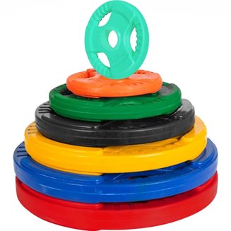 Gorilla Sports Vektskiver Trigrip 51 mm, Vektskiver Gummi