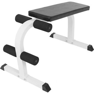 Gorilla Sports Sittebenk Robust - Hvit, Magebenk