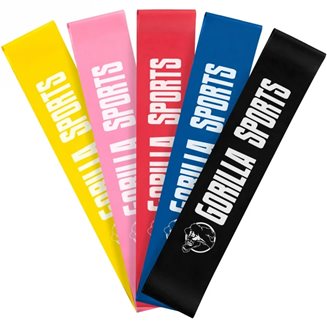 Gorilla Sports Gummibånd Kort - 50cm, Powerband & Mini band