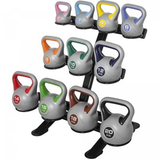 Gorilla Sports Kettlebell Fitness 113kg ink Stativ, Paket Kettlebell