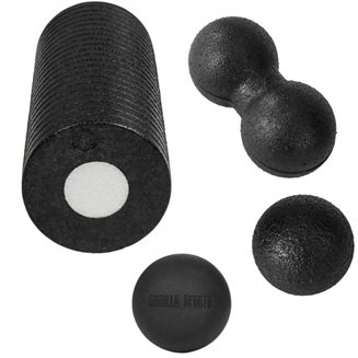 Gorilla Sports Fasciapakken - Foam Roller Massasjeball, Foamroller