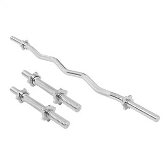 Gorilla Sports Curl Bar Pakke Dumbbell Bars - Star Lock, Curlstang