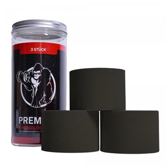 Gorilla Sports Kinesiologitape 5cm/5m - 3 stk, Tape
