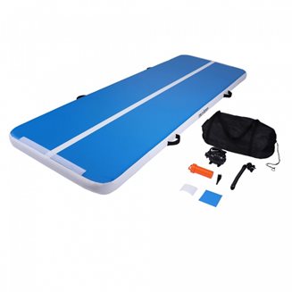 Gorilla Sports AirTrack Gymnastikkmatte Pump, Luftvoltmadrass