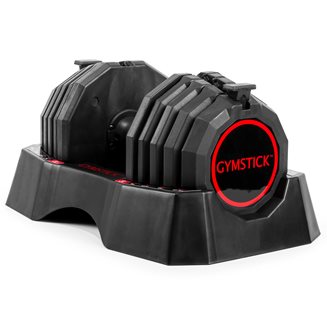 Gymstick Quick-Lock Dumbbell 4,5 - 22,5 kg (Single), Justerbar Hantel