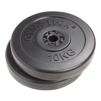 Gymstick Vinyl Plates 10 kg, Vektskiver Gummi