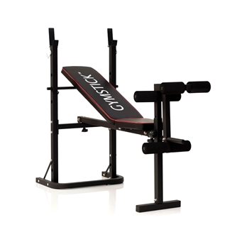 Gymstick Weight Bench, Treningsbenk med skivestangstativ