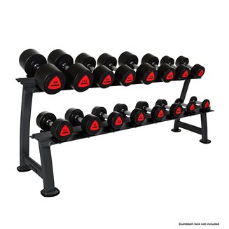 Hammer Sport Compact dumbbell PU, Gummimanualer