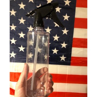 Mastersons Clear 16oz. PVC Bottle w/ Black TriggerSle w/ Black TriggerSprayer