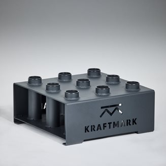 Kraftmark Oppbevaring av treningsutstyr - Vektstangholder 9stk, Stativ Stenger