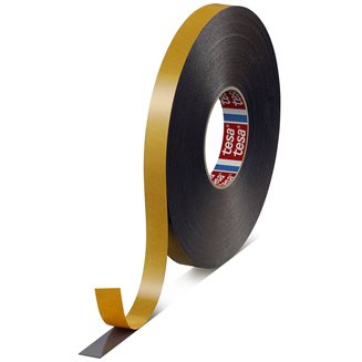 Kraftmark Dubbelhäftande Skumtejp 50m x 50 mm Svart, Treningsgulv