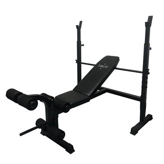 Titan LIFE Essential bench ll, Träningsbänk med skivstångsställning