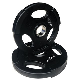 Titan LIFE Weight Disc Rubber. Ø50mm. Black, Viktskivor gummerade