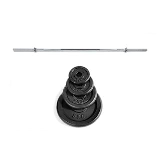 Abilica WeightBar Set 80 kg 25 mm, Vektstangsett jern