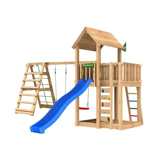 Jungle Gym Mansion 2.1 incl. Climb Module ekskl. rutsjebane