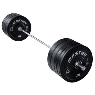 Master Fitness 140 kg Bumperpakke, Vektstangsett bumper
