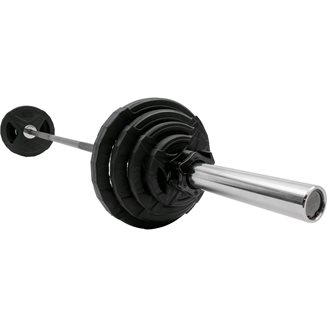 Master Fitness Nero Pakke 67,5 kg, Vektstangsett gummibelagt