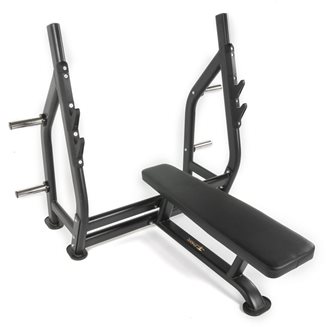 Thor Fitness Flat Olympic Bench, Treningsbenk med skivestangstativ