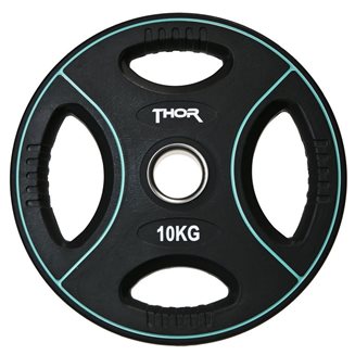 Thor Fitness Svart PU Vektplater 50 mm, Vektskiver PU