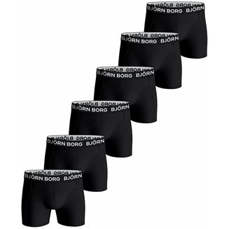 Björn Borg Cotton Stretch Boxer + Toilet Case 6-Pack, Kalsonger herr